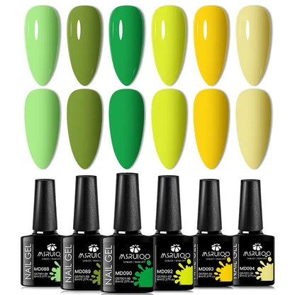 6pc All-Season Gel Nail Polish Set for Long-Lasting Manicure - Smarsty