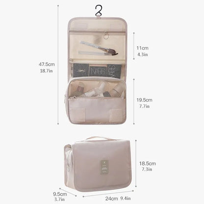 Waterproof Travel Makeup Bag With Hook And Organizer - Smarsty