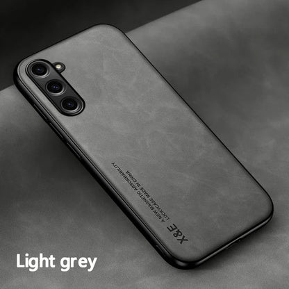 Leather Phone Case With Metal Plate For Car Mount Support - Smarsty