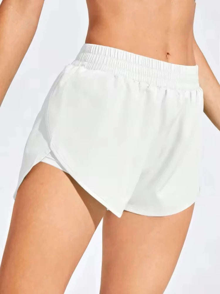 Yoga Shorts Women Fitness Elastic Running Workout Short Leggings For Ladies Gym Sport Shorts Fitness Sportwear - Smarsty