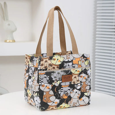 Insulated Cartoon Lunch Bag Large Capacity Bento Thermal - Smarsty