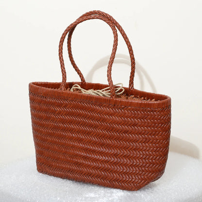 Genuine Leather Tote Bag For Women With Crossbody Strap - Smarsty