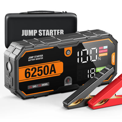 Car 6250A 30000mAh Portable 12V  Jump Starter Power Bank 12V Auto Battery Charger Booster Starting Device - Smarsty