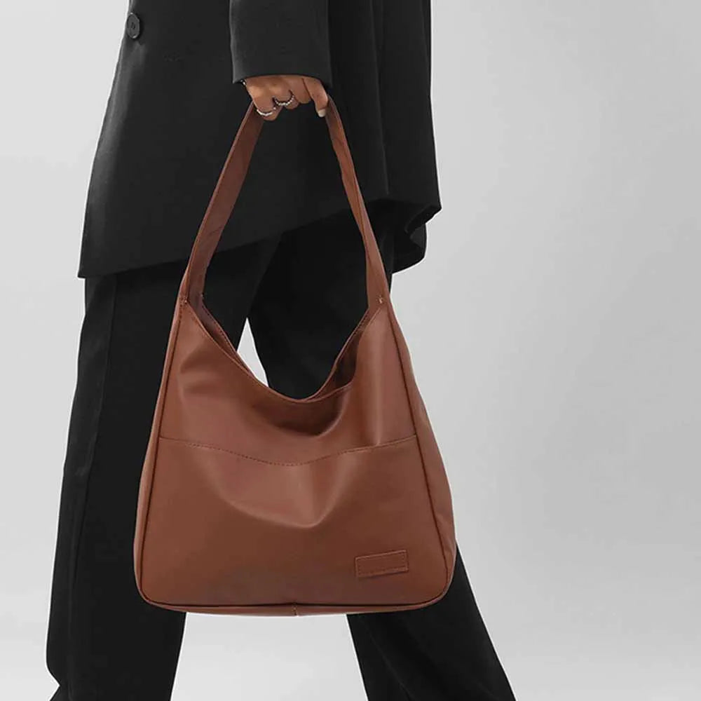 Retro Shoulder Bag With Large Capacity Tote For Daily Use - Smarsty