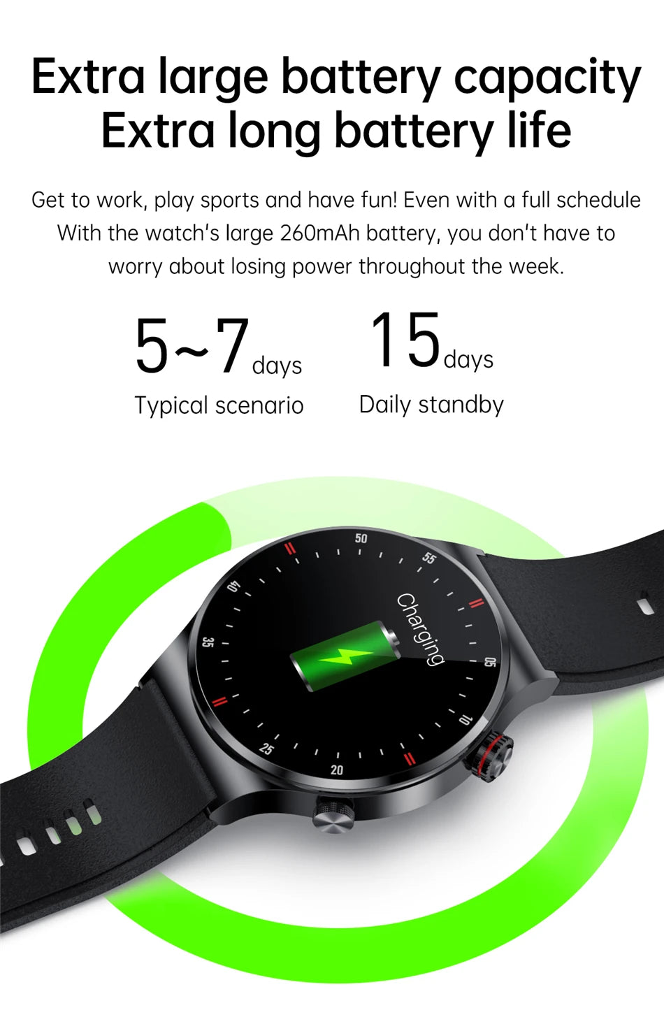 LIGE Bluetooth Smart Watch with ECG PPG Tracking - Smarsty