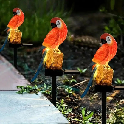 Solar Garden Owl and Parrot Lights Waterproof LED - Smarsty