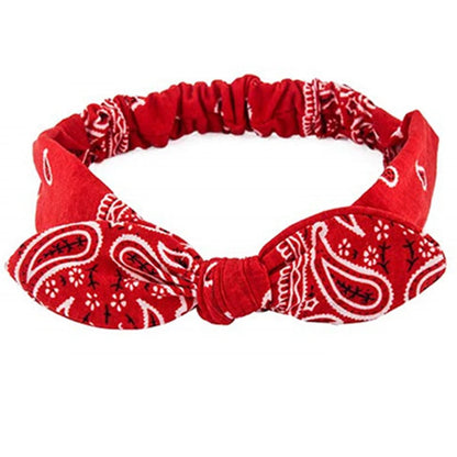 Boho Soft Elastic Headband For Women Vintage Cross Knot - Smarsty
