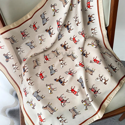 Luxury Silk Horse Print Scarf for Women - Smarsty