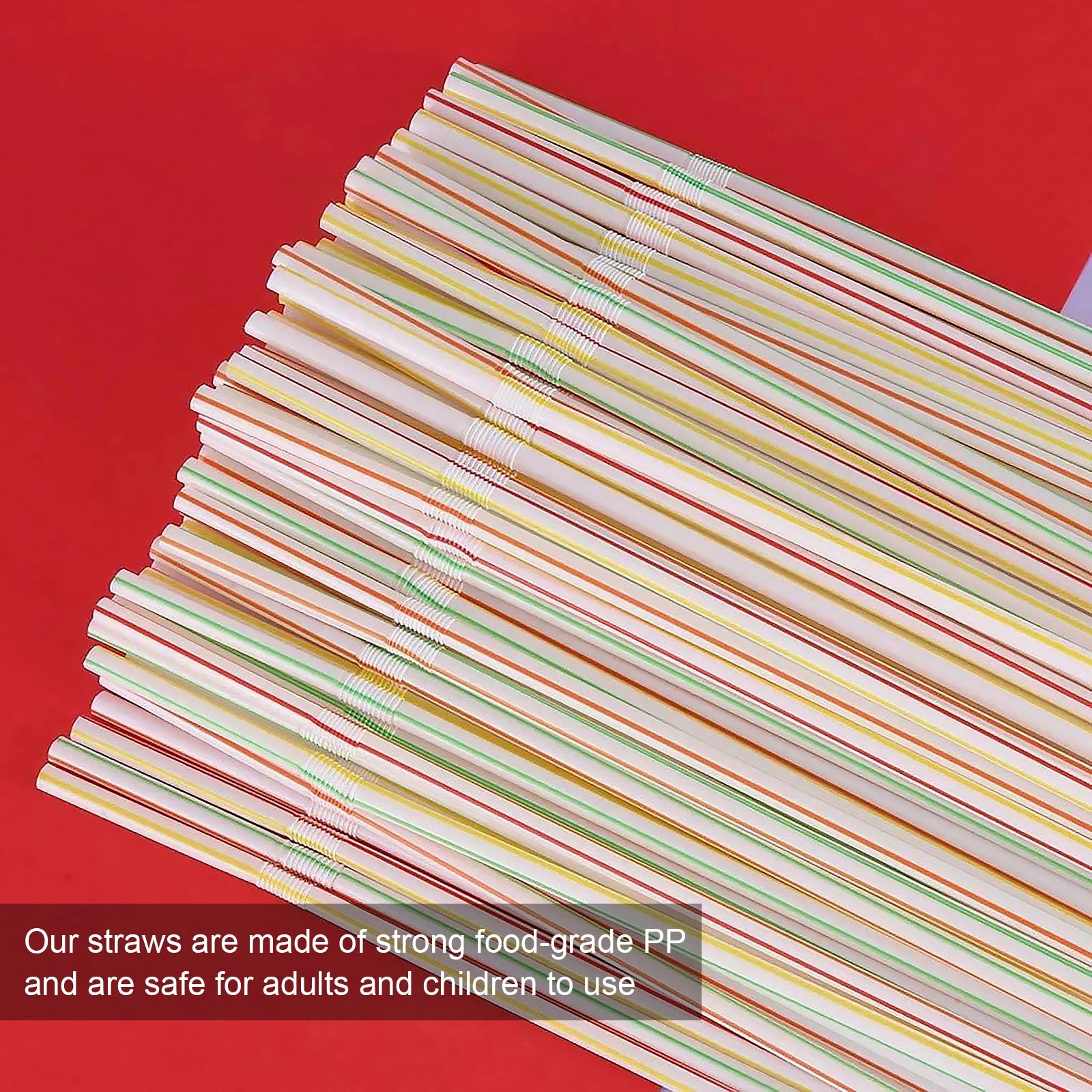 Colorful Flexible Plastic Drinking Straws for Parties - Smarsty