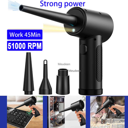 Wireless Electric Air Duster For Keyboard PC Cleaning