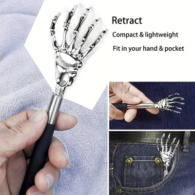 Portable Extendable Back Scratcher Stainless Steel Telescoping Back Scratcher for Both Human and Pets Extendable Back Massager - Smarsty