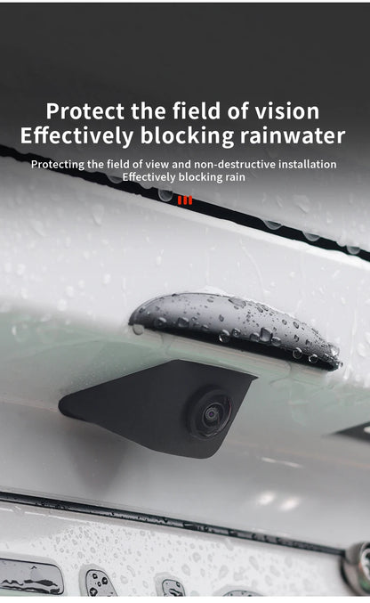 Car Reversing Rear Camera Rain Cover ABS Rain-Proof Car Reverse Camera Rain Shade Cover Waterproof Shield Car Exterior Accessory - Smarsty