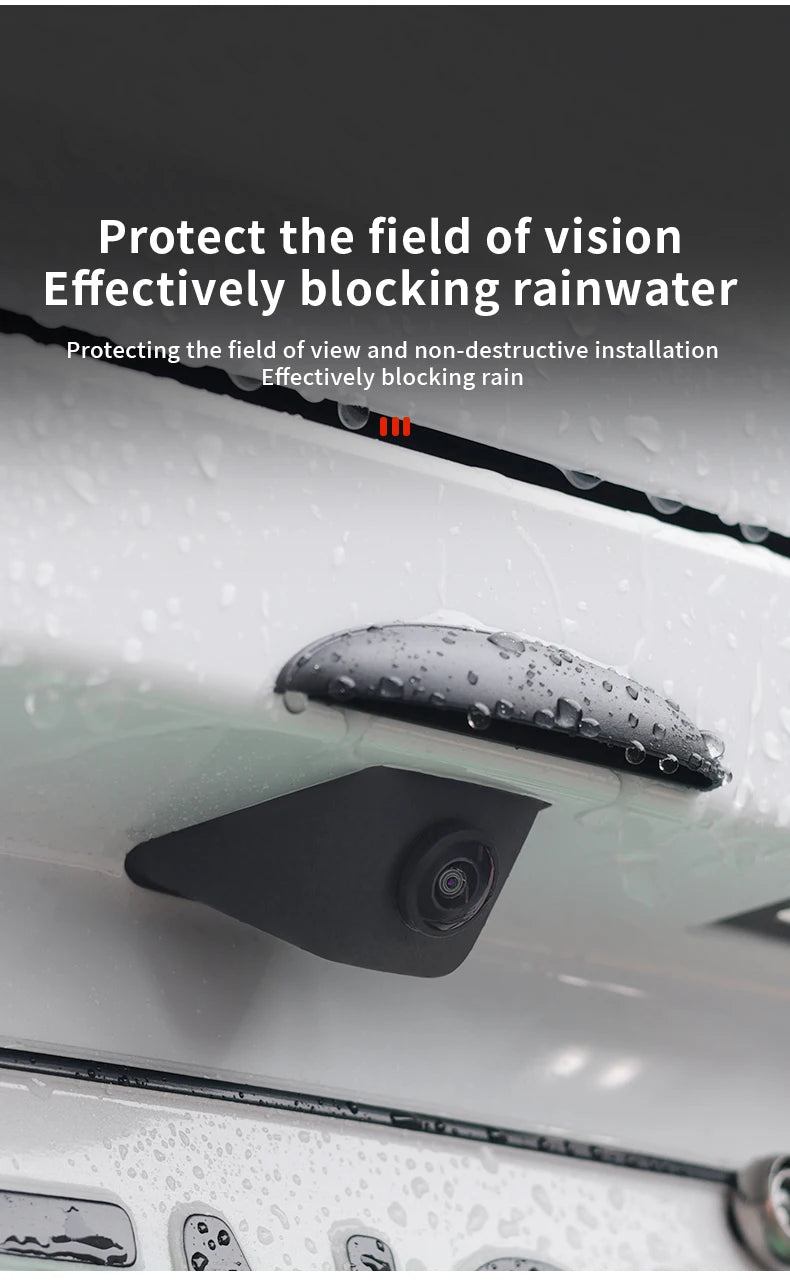 Car Reversing Rear Camera Rain Cover ABS Rain-Proof Car Reverse Camera Rain Shade Cover Waterproof Shield Car Exterior Accessory - Smarsty