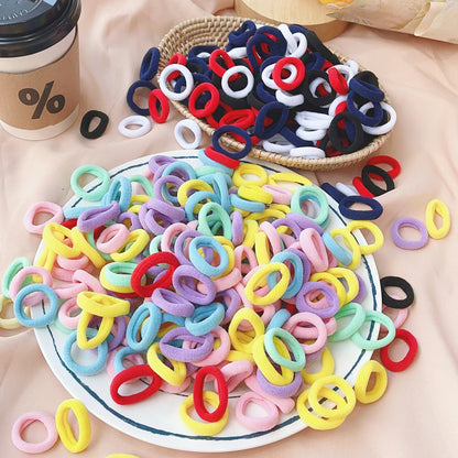 Kids Colorful Elastic Hair Bands Soft Non Slip Scrunchies - Smarsty