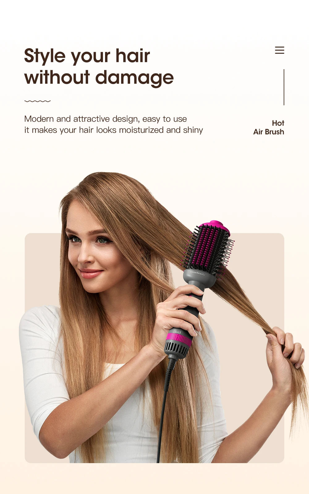 KinseiBeauty 5 In 1 Hot Air Comb Dryer - Smarsty