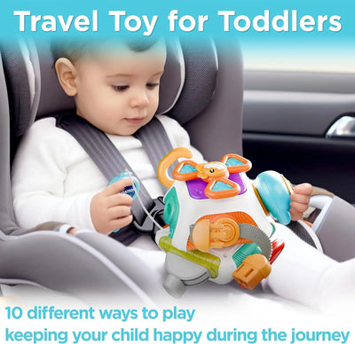 Montessori Sensory Toys Baby Busy Cube Activity Travel Toy Educational Learning Fidget Toys for Fine Motor Skills Children Gift - Smarsty