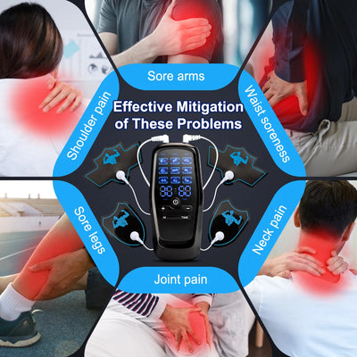 Electric Muscle Stimulator with Built-In Battery for Pain Relief - Smarsty