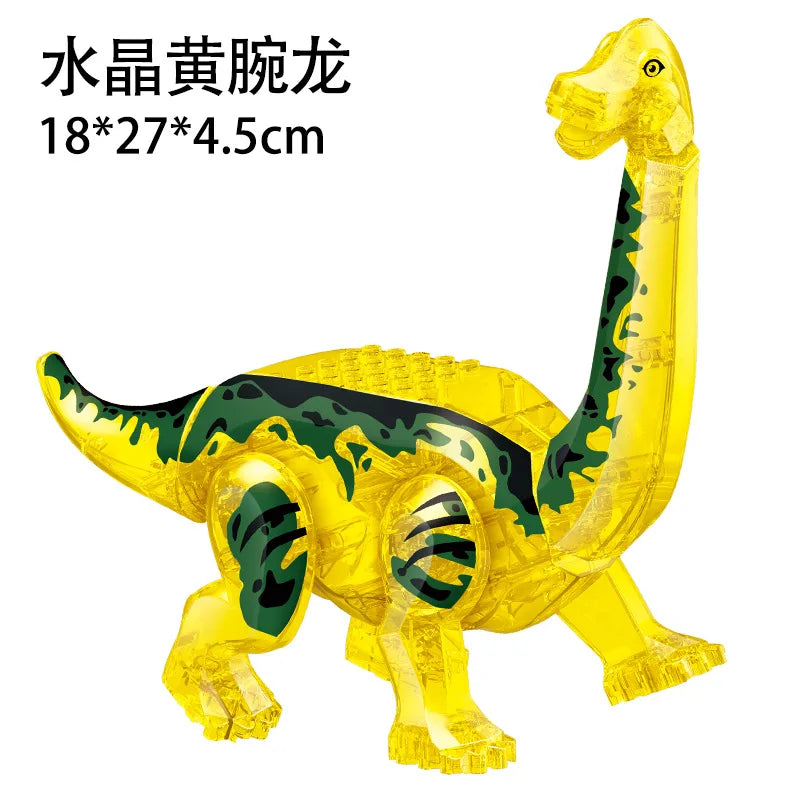 Jurassic World 3 Brutal Raptor Building Blocks Dinosaur Bricks Tyrannosaurus Indominus I-Rex Assemble Toy For Children by Smarsty