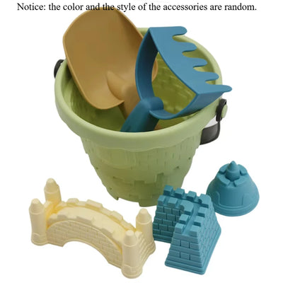 Children's Castle Sand Digging Sets Sand Scoop Summer Toy Beach Toys Sand Box for Kids Outdoor Baby Educational Interactive Gift by Smarsty