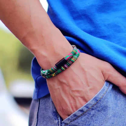 Men's Bohemia Rope Bracelet for Adventure and Survival - Smarsty