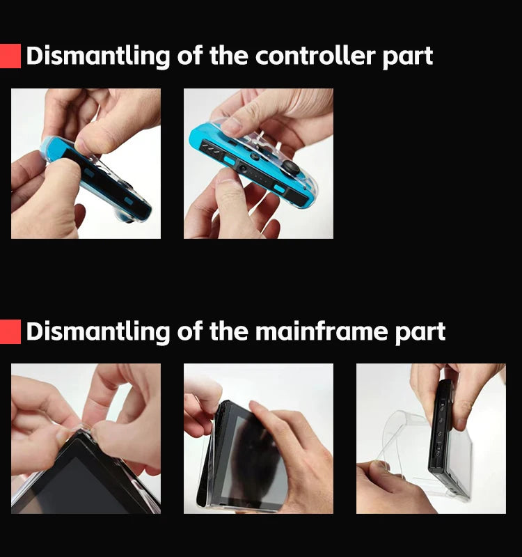 Clear TPU Protective Case for Nintendo Switch OLED - Smarsty