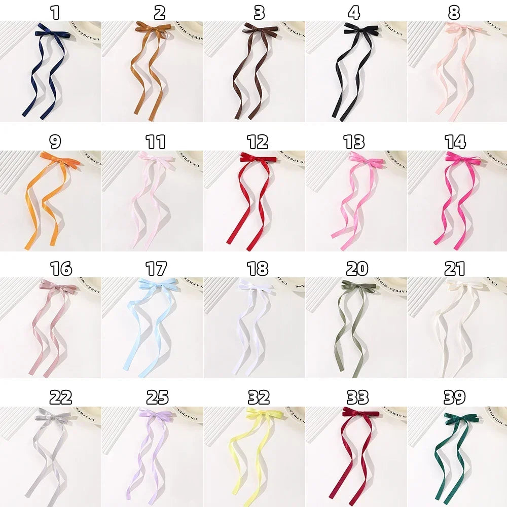 Fabric Hair Bow Clips Set for Women and Girls - Smarsty