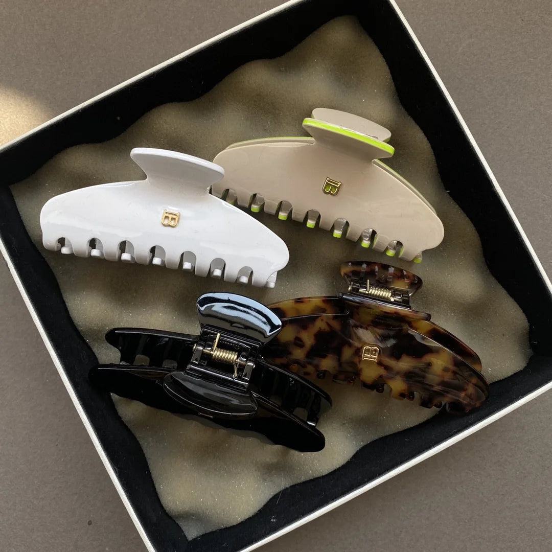 Acetate Hair Clip For Women Strong Grip Stylish Sweet Disc - Smarsty
