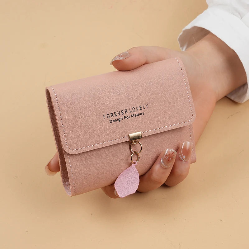 Trifold Clutch Coin Purse, Minimalist Credit Card Holder, Women's Casual Wallet - Smarsty
