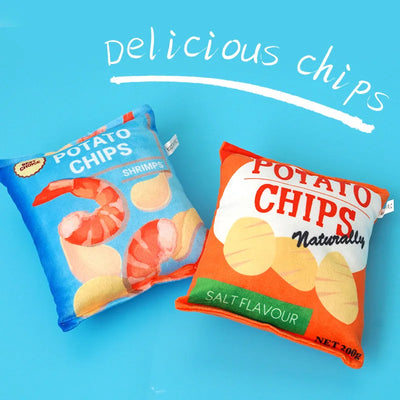 Funny Dog Crisps Squeaky Chew Toys for Small Pets - Smarsty