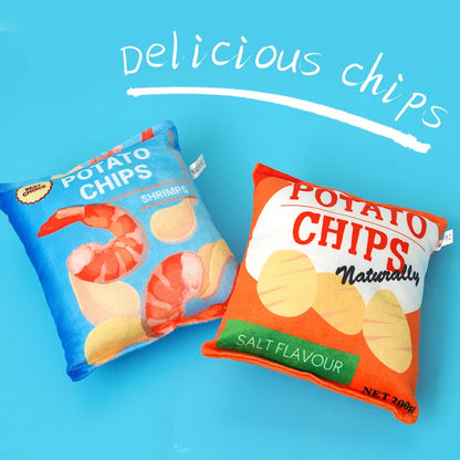 Funny Dog Crisps Squeaky Chew Toys for Small Pets - Smarsty