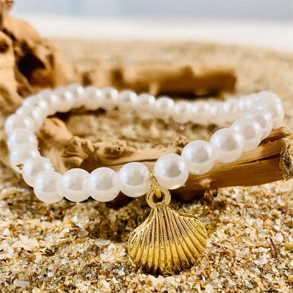 Bohemian Imitation Pearl Bracelets Set for Women - Smarsty
