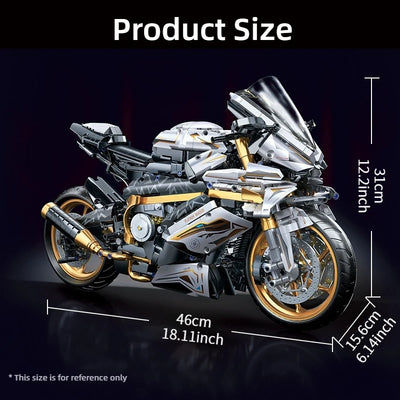 TOYLINX Alloy Motorcycle Desktop Decorations 2045PCS Racing Building Block Model  Kid Toys Christmas Easter Festive Gift Giving - Smarsty
