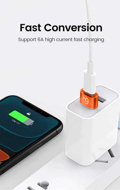 10A OTG USB 3.0 To Type C Adapter USB Female To Type c Male Fast Charging adadpter OTG USB C For Xiaomi Samsung Laptop PC - Smarsty