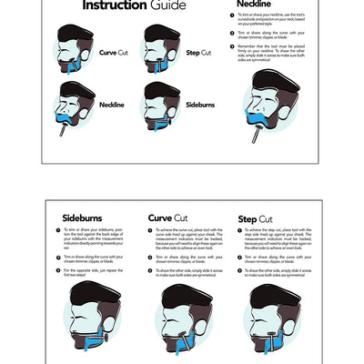 Beard Shaping Template Comb for Symmetrical Styling - Smarsty
