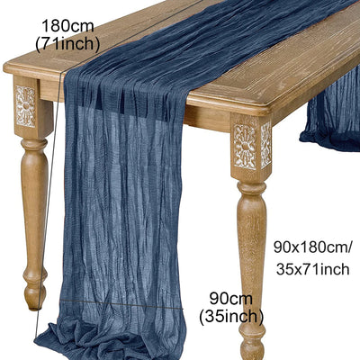 Semi-Sheer Gauze Table Runner for Vintage Weddings - Smarsty