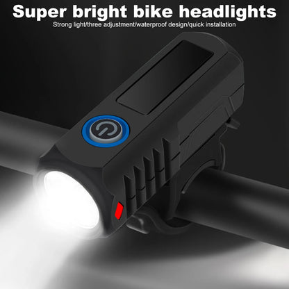 LED Cycling Front Light USB Charging Cycling Safety Front Lamp 3 Gears Bike Handlebar Flashlight Bicycle Accessories