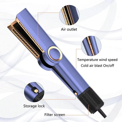 2 In 1 Hair Straightener And Dryer With Intuitive Airflow - Smarsty