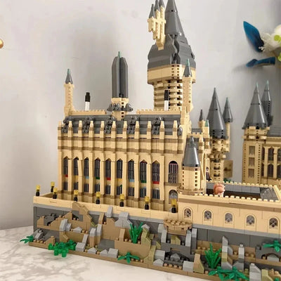 Micro Bricks City Creative Medieval Magic Castle Series School Architecture Palace Model Building Blocks Gifts Kid Assembly Toys - Smarsty