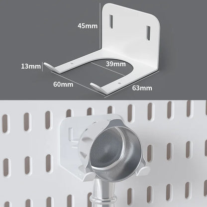 No Punching Pegboard Wall Organizer Panel Shelves For Gamer Room,bathroom,kitchen Storage Rack Organizer Pegboard Accessories
