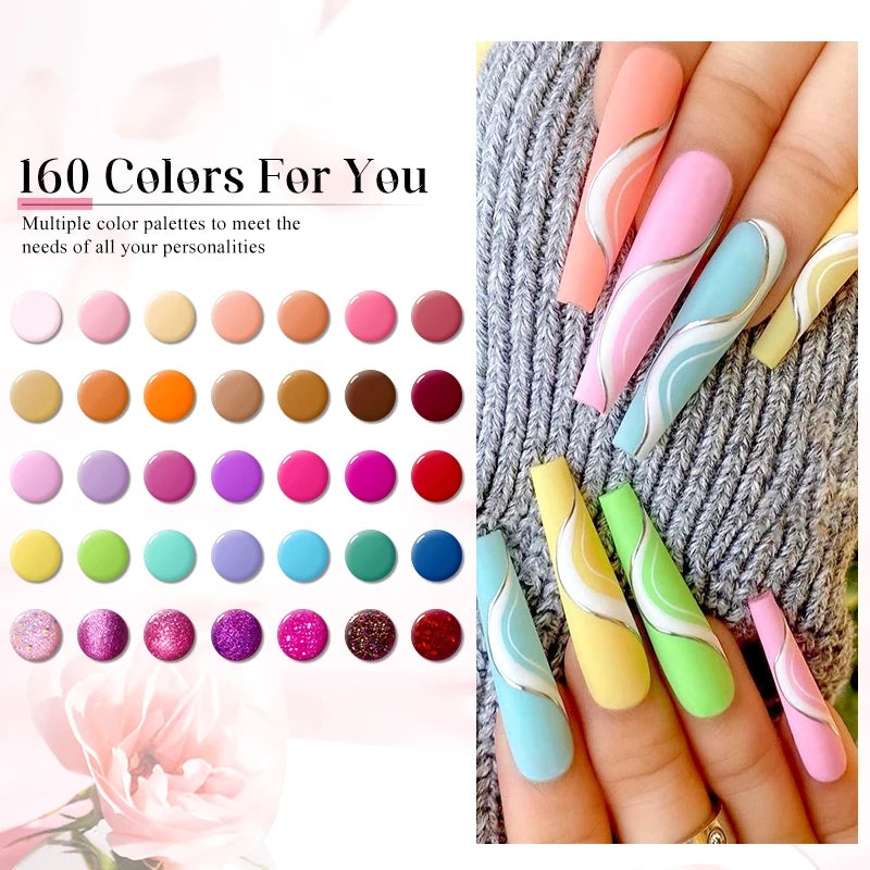7 Piece Long Lasting Nail Gel Polish Set - Smarsty