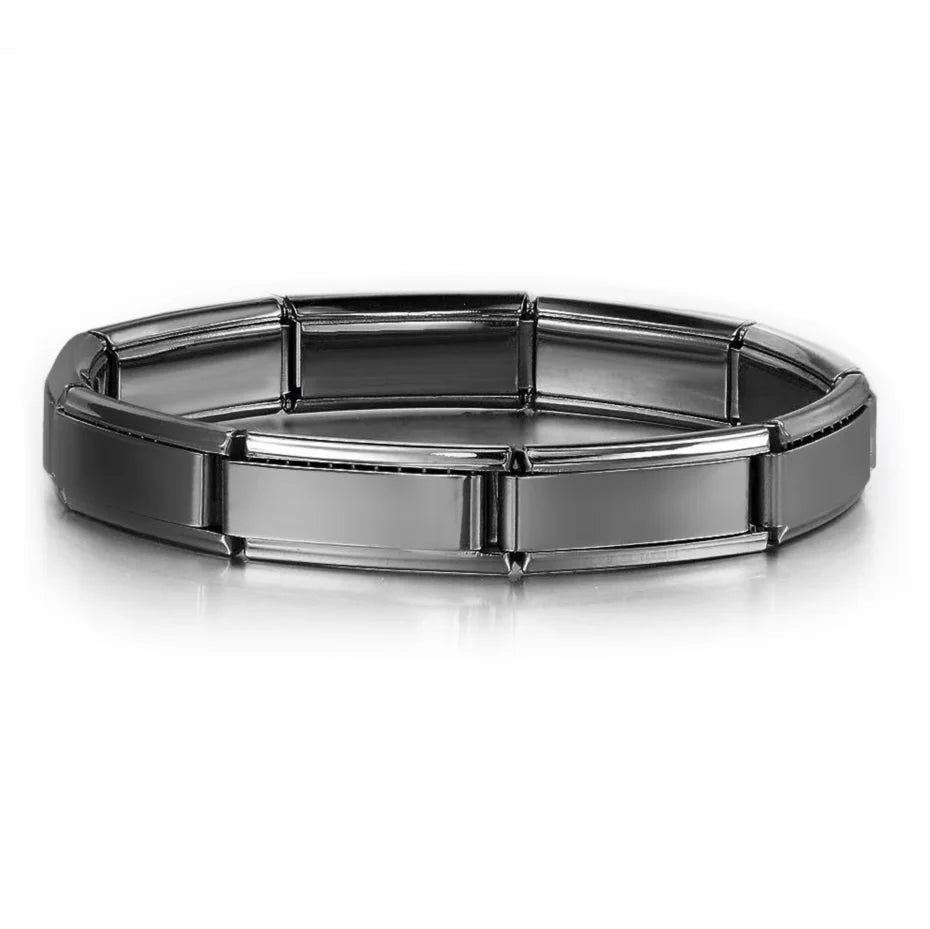 Italian Charm Bracelets DIY Stainless Steel Bangle Gift - Smarsty