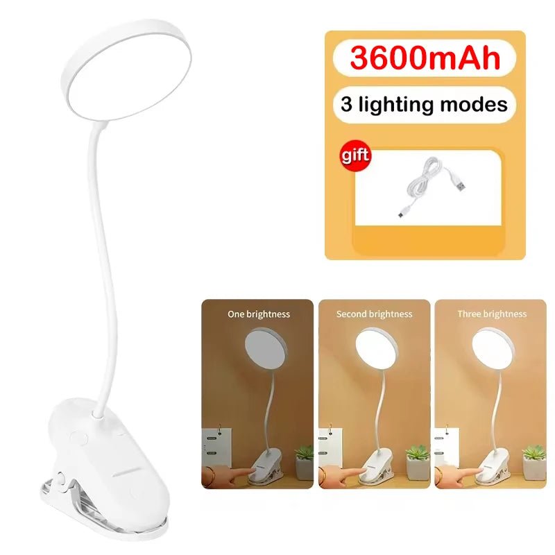 USB Rechargeable LED Table Lamp with Touch Dimming - Smarsty
