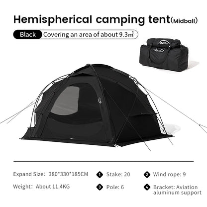 MOBI GARDEN Camping Tent Commander Dome Tent Shelter Waterproof Windproof Ultra-light 70D Nylon 160/185/245CM