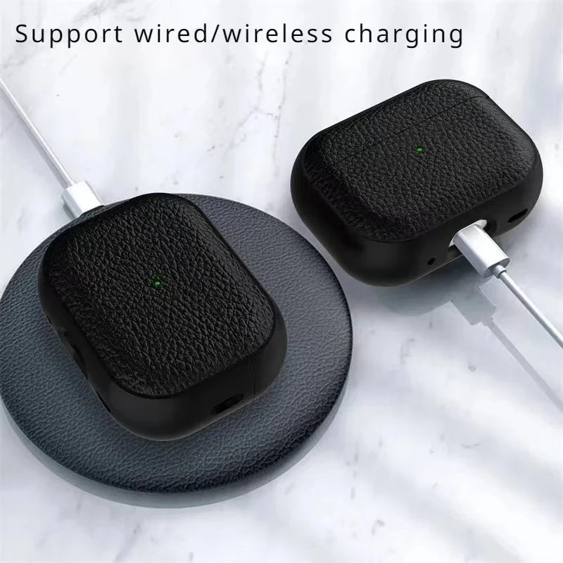 Leather Texture Case For Apple AirPods Pro Protection - Smarsty
