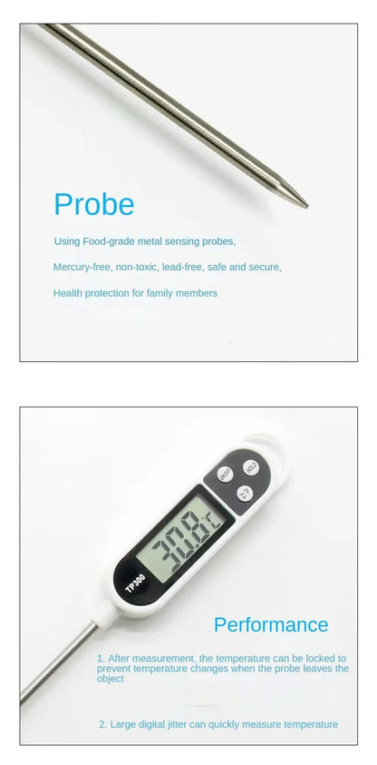 Xiaomi Digital Kitchen Food Thermometer Stainless Steel Electronic Temperature Gauge Tool Thermometer For Milk BBQ Meat Cooking