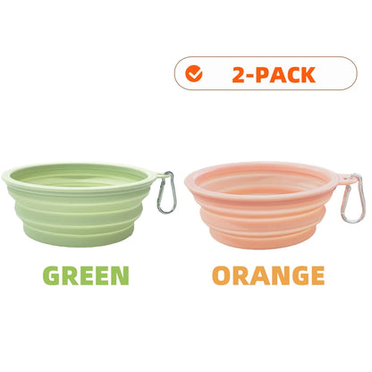 Collapsible Silicone Dog Bowls for Travel and Camping - Smarsty