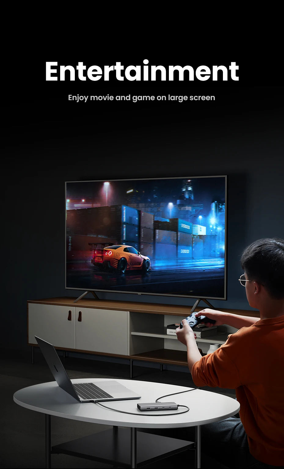 USB C Hub 4K HDMI DockingStation With 100W PowerDelivery