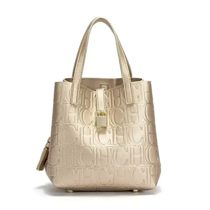 Large Capacity Handbag With Lock Design Luxury Crossbody - Smarsty