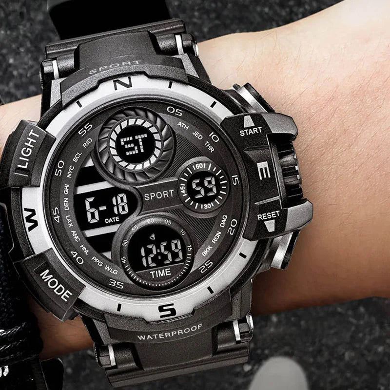 YIKAZE Waterproof Digital Sports Watch for Men - Smarsty