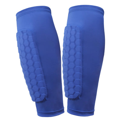 Soccer Shin Pads with Honeycomb Pads Football Shin Pads Ergonomic Lightweight Calf Protective Gear for Kids Youth Adults